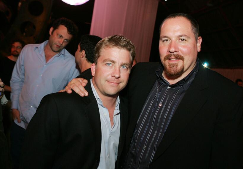 Peter Billingsley and Jon Favreau at the afterparty for the premiere of "Zathura: A Space Adventure."