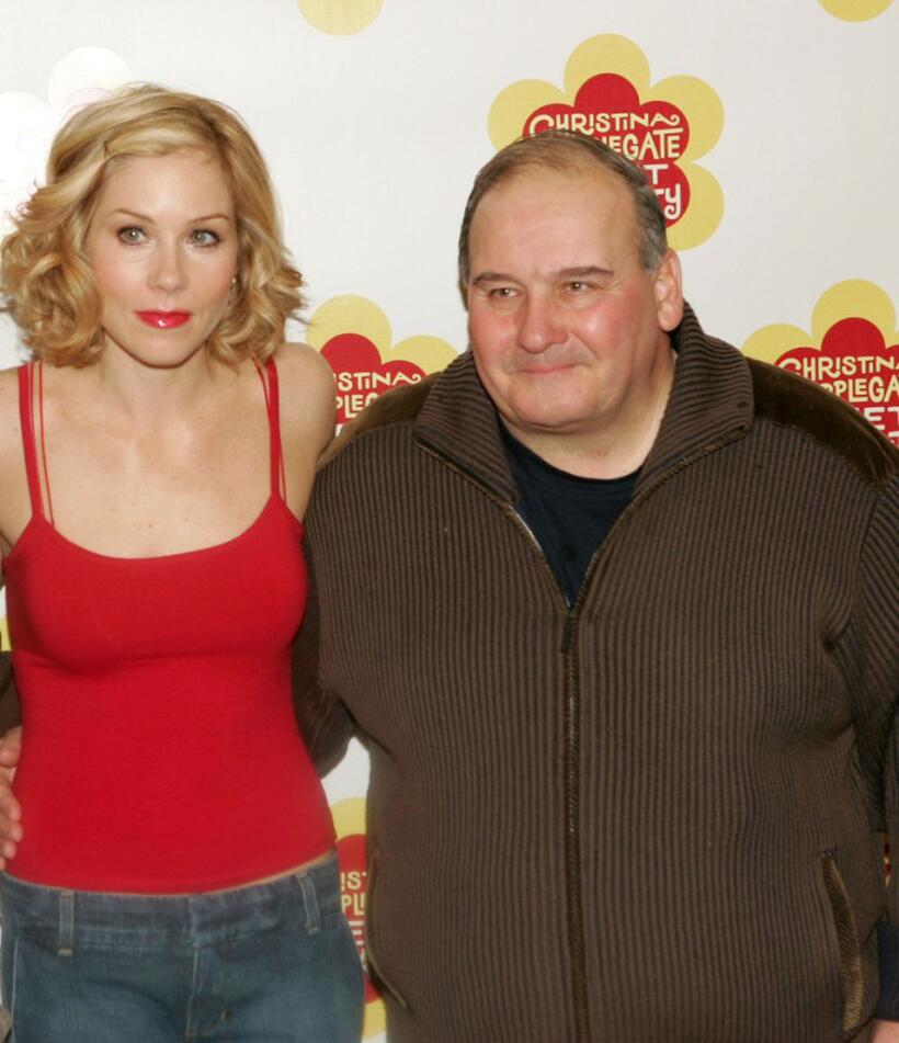 Christina Applegate and Ernie Sabella at the photocall of "Sweet Charity."