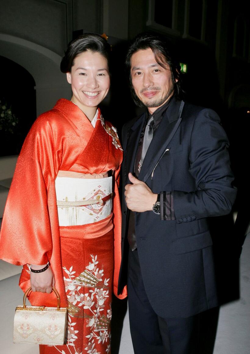 Kimiko and Hiroyuki Sanada at the IWC Da Vinci Launch party.