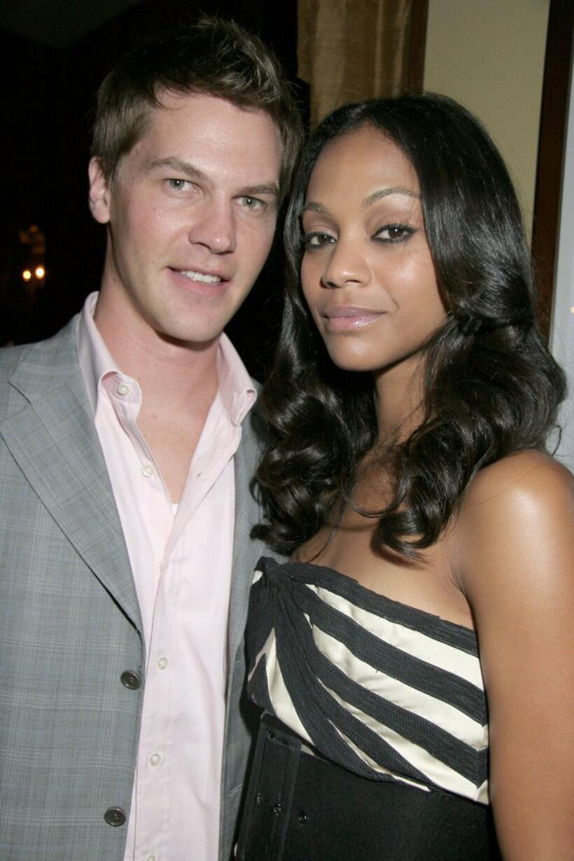 Keith and Zoe Saldana at the Bill Blass Shoe collection and The Daily Launch Party.