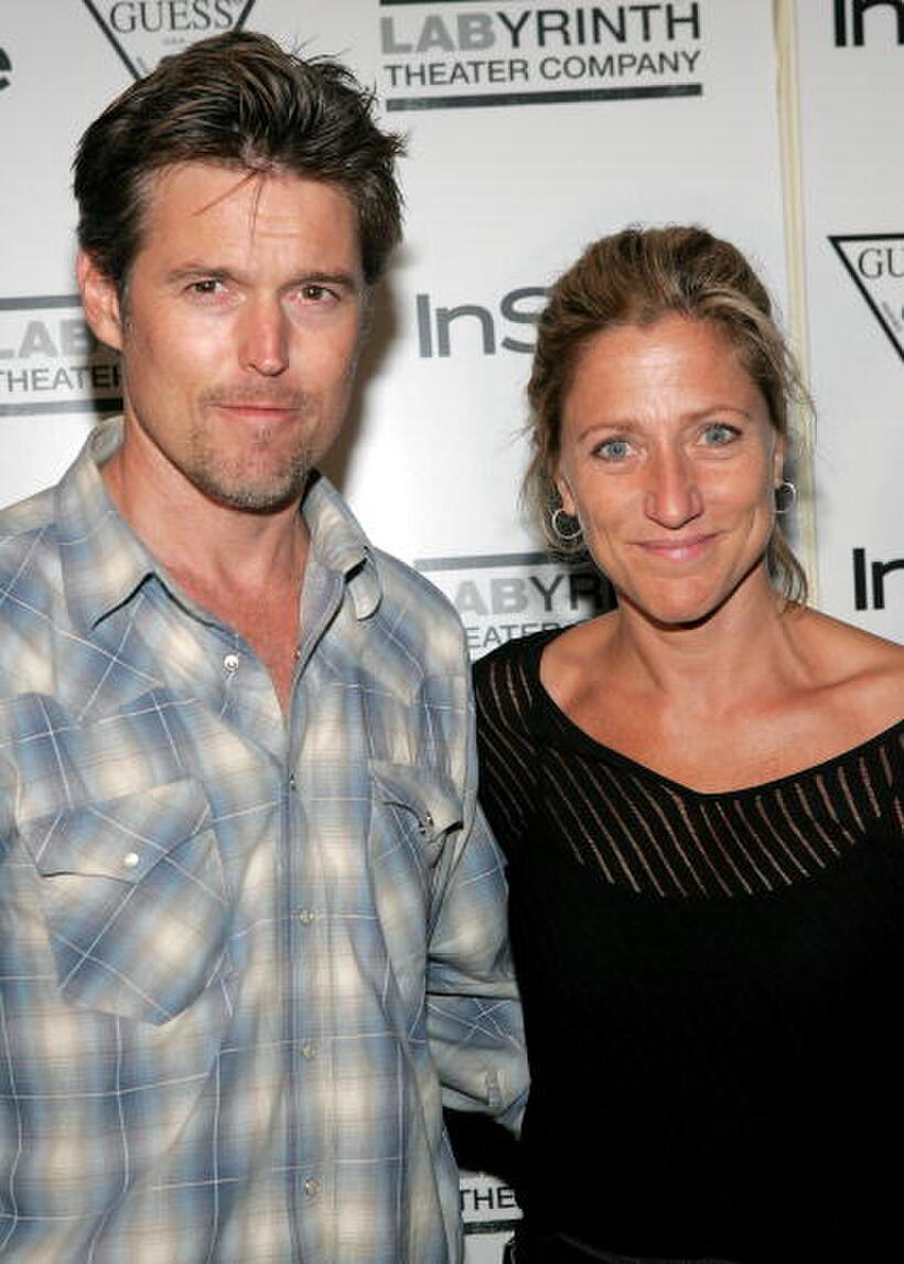 Bill Sage and Edie Falco at the 3rd Annual Benefit for Labyrinth Theater Company.