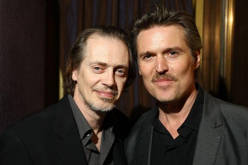 Steve Buscemi and Bill Sage at the after party of the screening of "Handsome Harry."