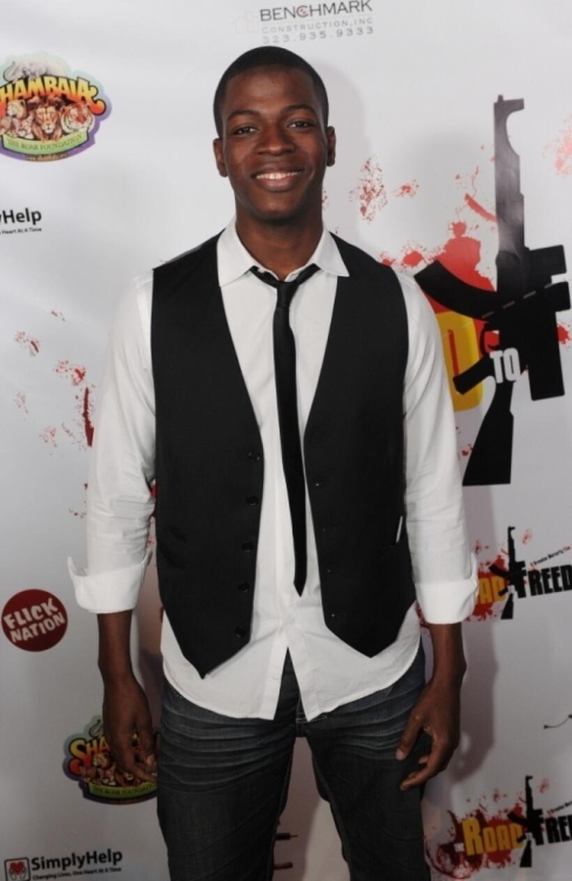 Cedric Sanders at the premiere of "The Road to Freedom."