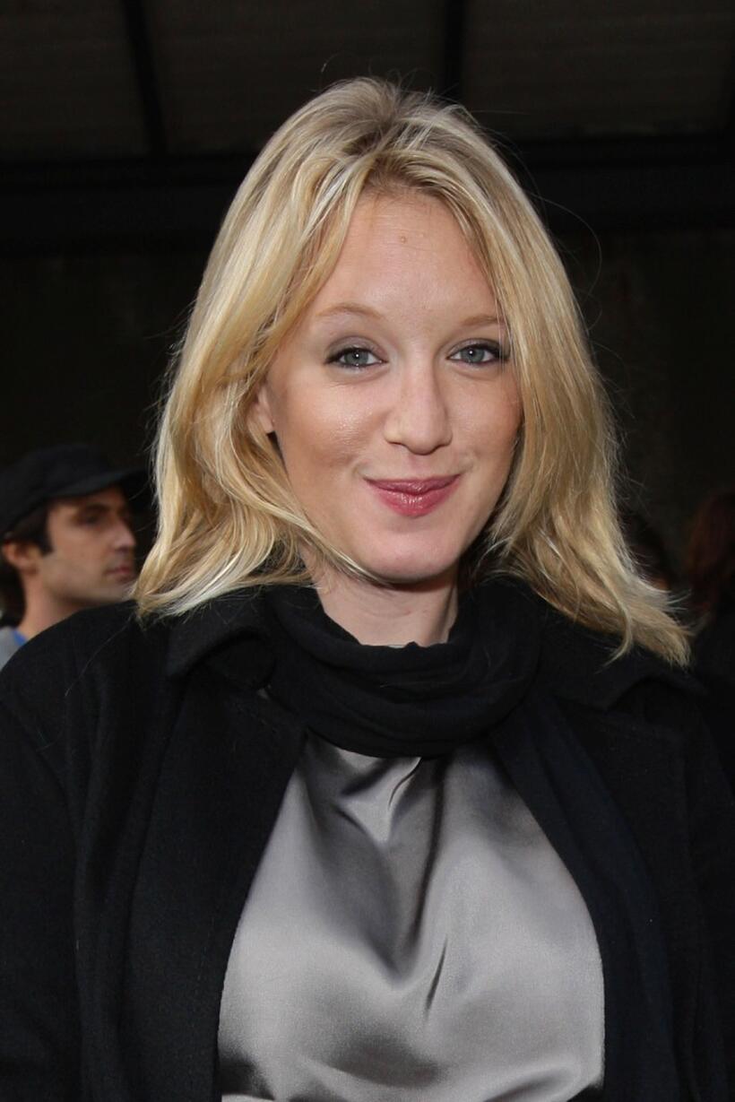 Ludivine Sagnier at the Stella McCartney Show during the Paris Fashion Week.