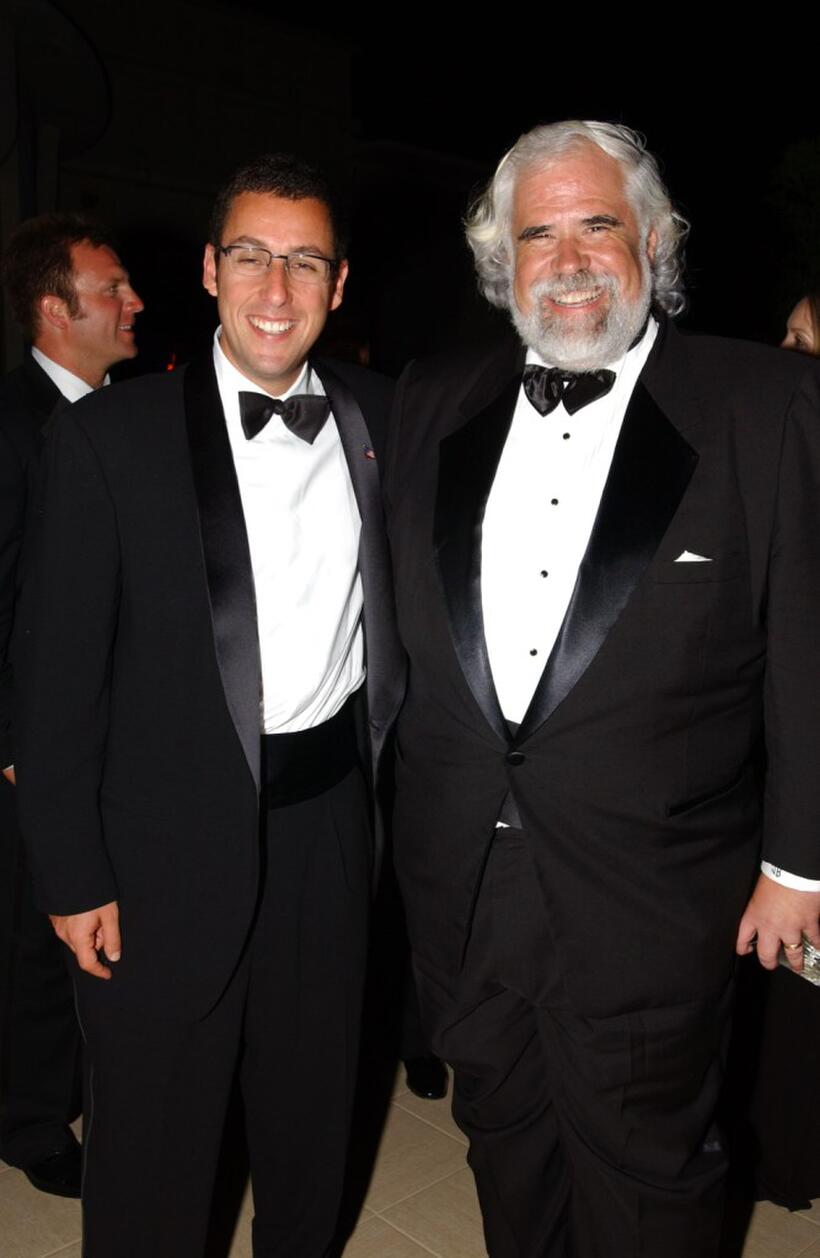 Adam Sandler and Jeff Blake at the party following the screening of "Punch Drunk Love" during the 55th Cannes Film Festival.