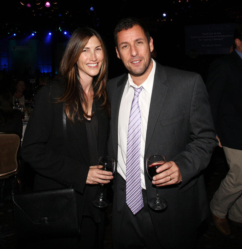 Adam Sandler and Jackie Sandler at the Fulfillment Fund's STARS 2012 Benefit Gala in California.