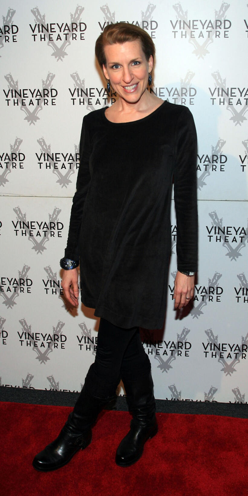 Susan Blackwell at the Off-Broadway opening night of Zach Helm's "Interviewing The Audience" in New York.