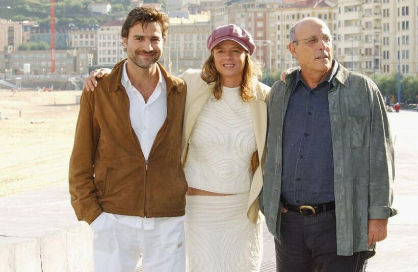 Alberto San Juan, Emma Suarez and Manolo Matji at the 52nd San Sebastian International Film Festival.