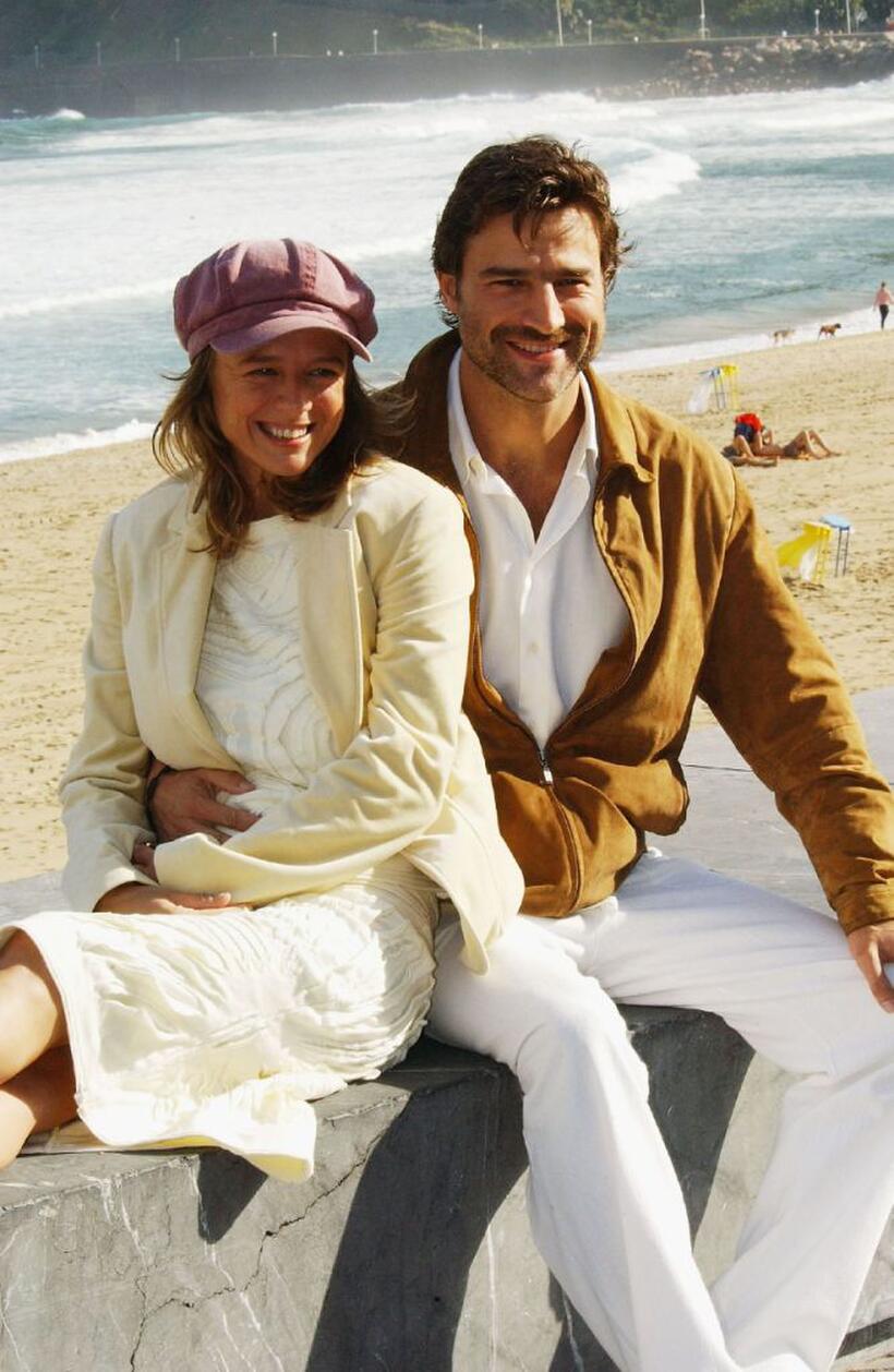 Emma Suarez and Alberto San Juan at the 52nd San Sebastian International Film Festival.