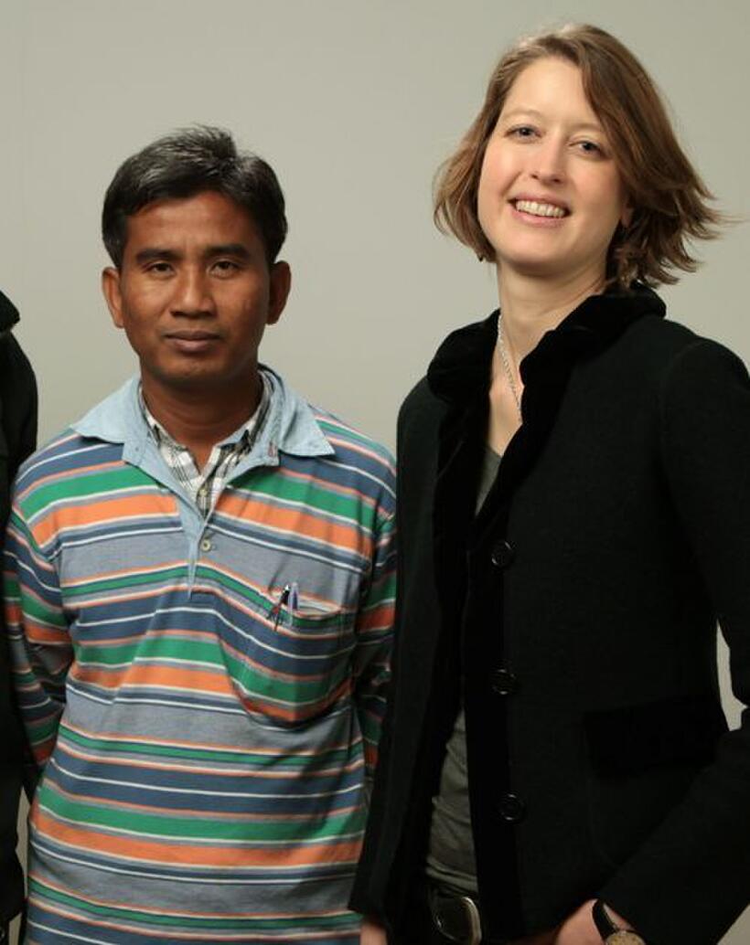 Thet Sambath and producer Sandra Whipham at the 2010 Sundance Film Festival.