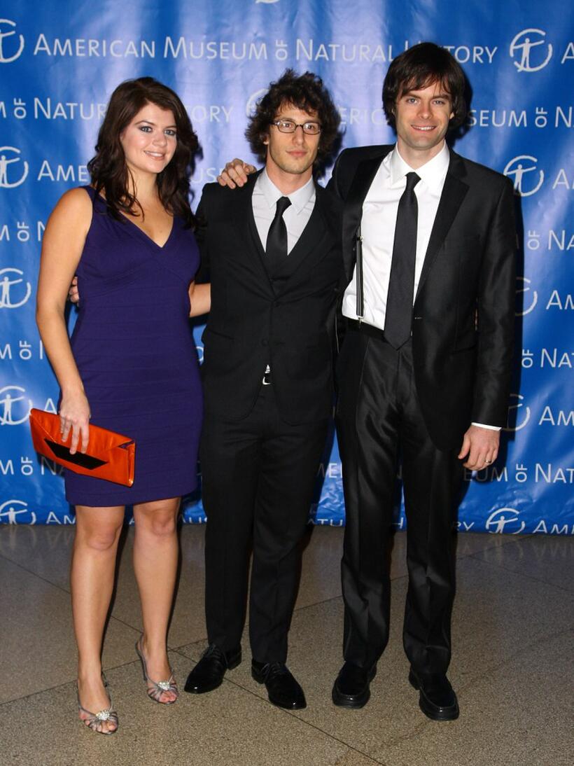 Casey Wilson, Andy Samberg and Bill Hader at the 2008 Museum Gala.