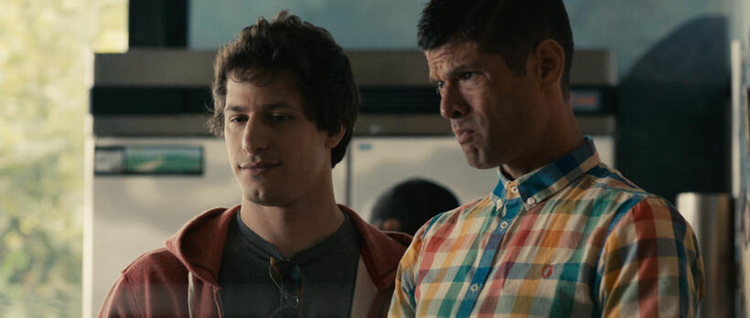 Andy Samberg as Jesse and Will McCormack as Skillz in "Celeste and Jesse Forever."