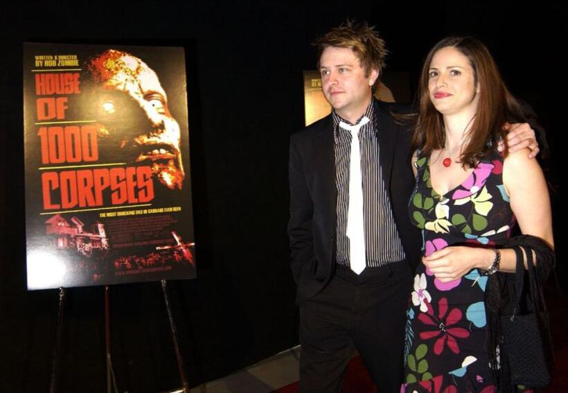 Chris Hardwick and Andrea Savage at the premiere of "House of 1000 Corpses."
