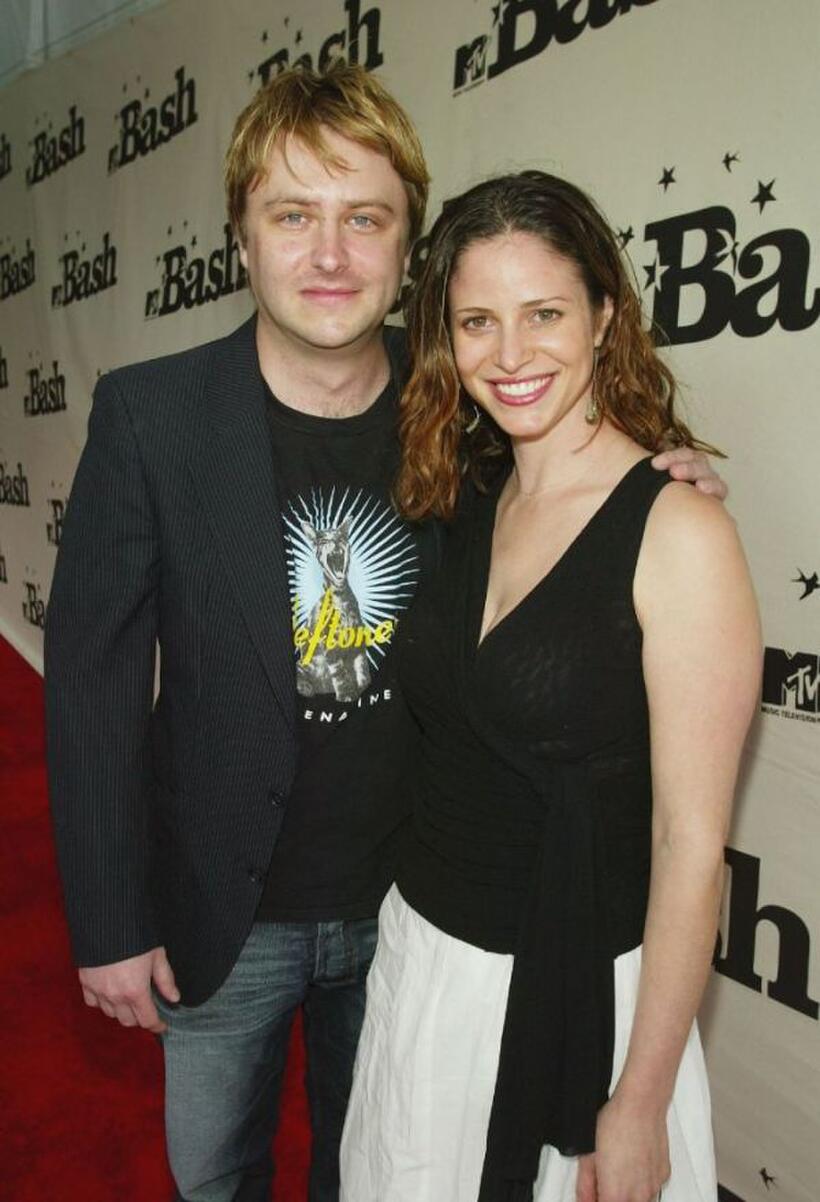 Chris Hardwick and Andrea Savage at the MTV's Bash.