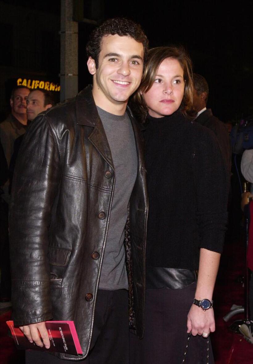 Fred Savage and his wife at the premiere of "Bedazzled."