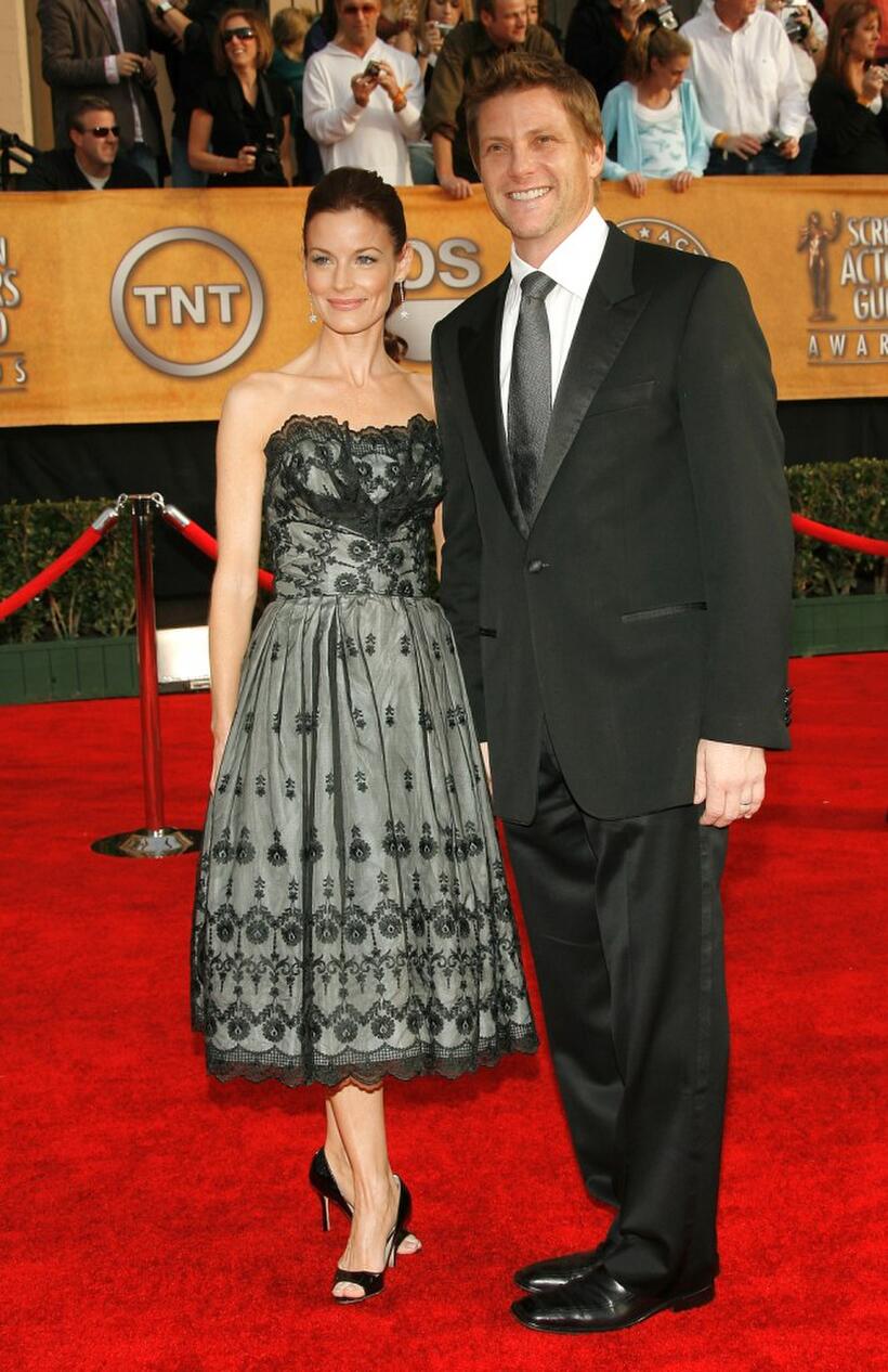 Laura Leighton and her husband Doug Savant at the 13th Annual Screen Actors Guild Awards.