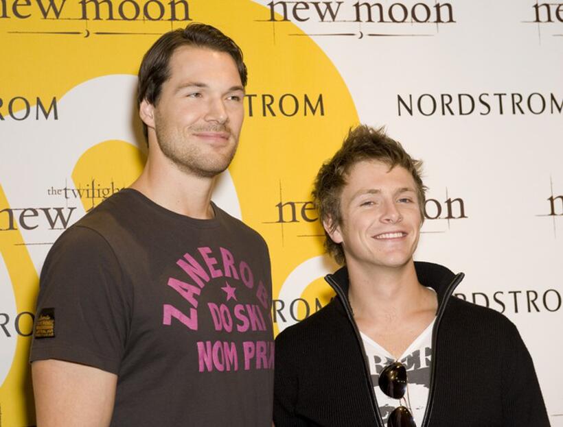 Daniel Cudmore and Charlie Bewley at the promotion of "The Twilight Saga: New Moon."