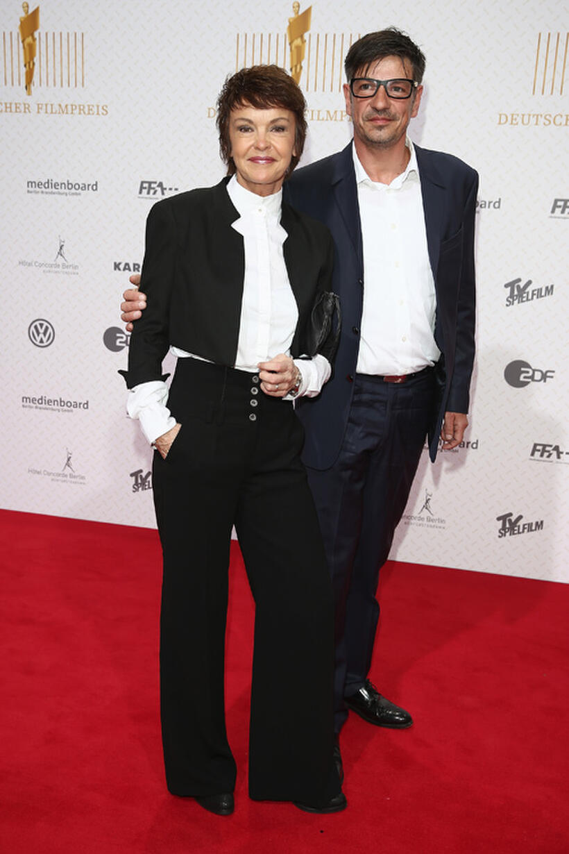 Katrin Sass and guest at the Lola - German Film Award 2013.