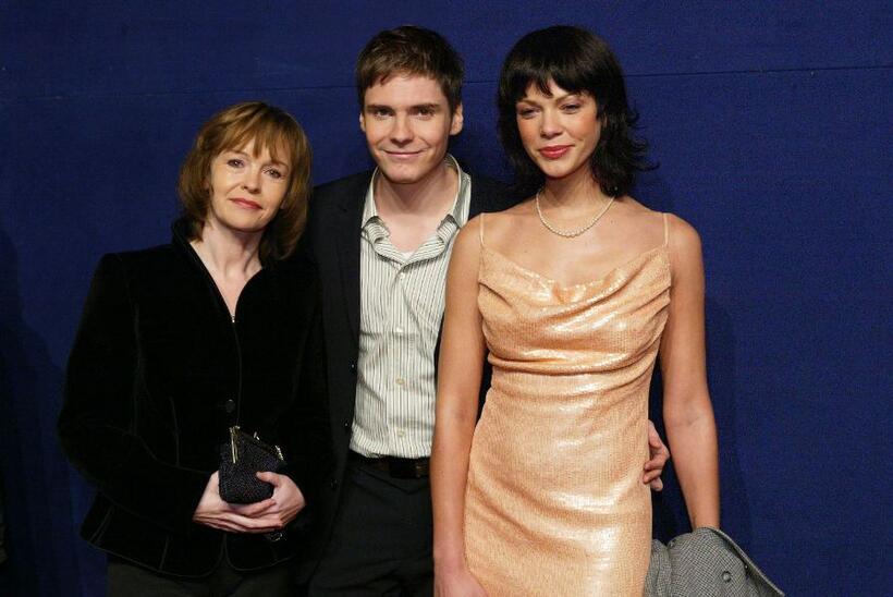 Katrin Sass, Daniel Bruehl and Jessica Schwarz at the Bambi Awards.