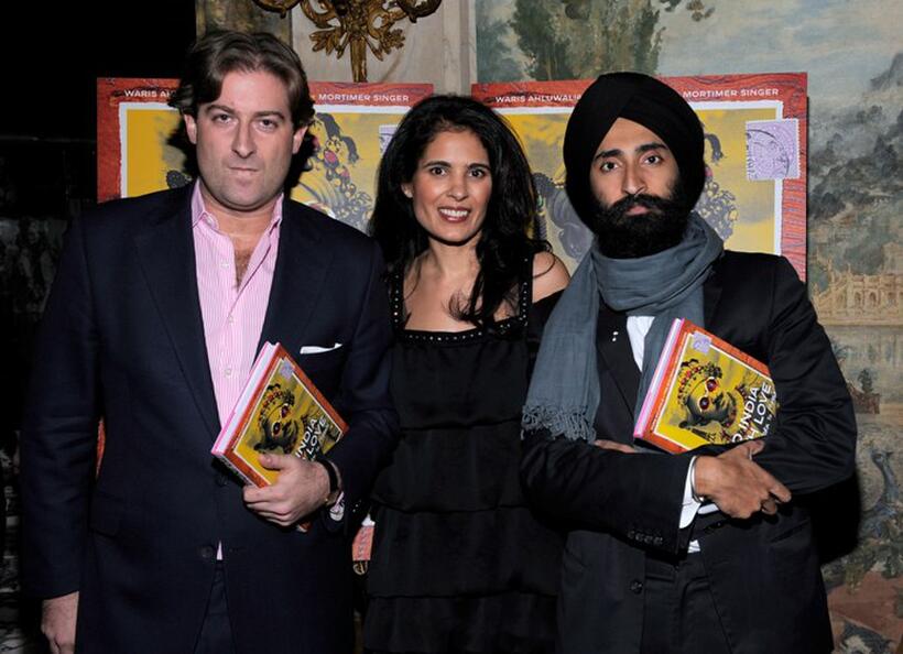 Mortimer Singer, Tina Bhojwani and Waris Ahluwalia at the "To India With Love: From New York To Mumbai" book launch.
