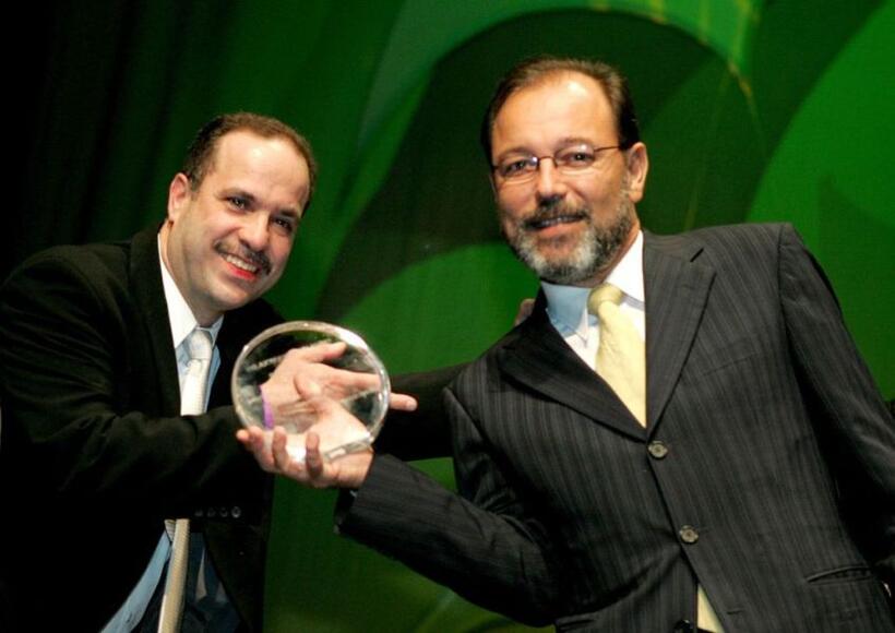 Oscar Hernandez and Ruben Blades at the El Primo ASCAP New York 2005 Awards.