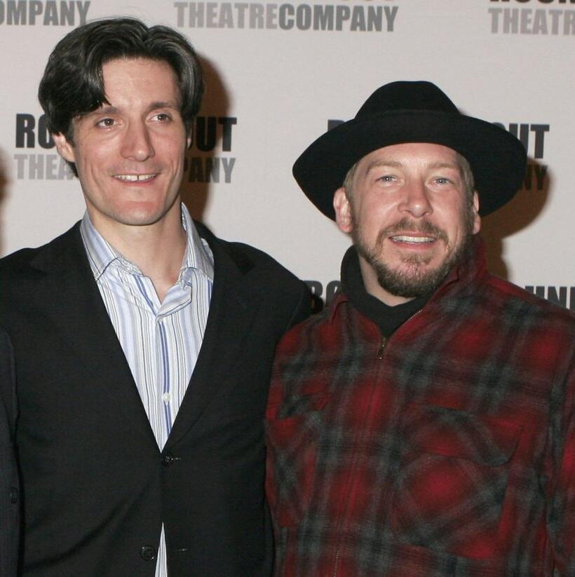 Gareth Saxe and Bill Camp at the Heartbreak House debut.
