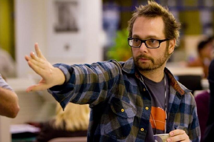 Director Robert Schwentke on the set of "Red."