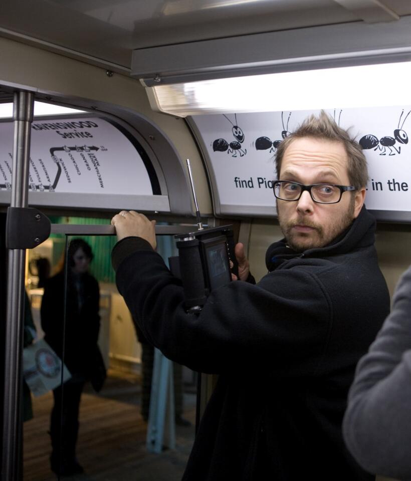 Director Robert Schwentke on the set of "The Time Traveler's Wife."
