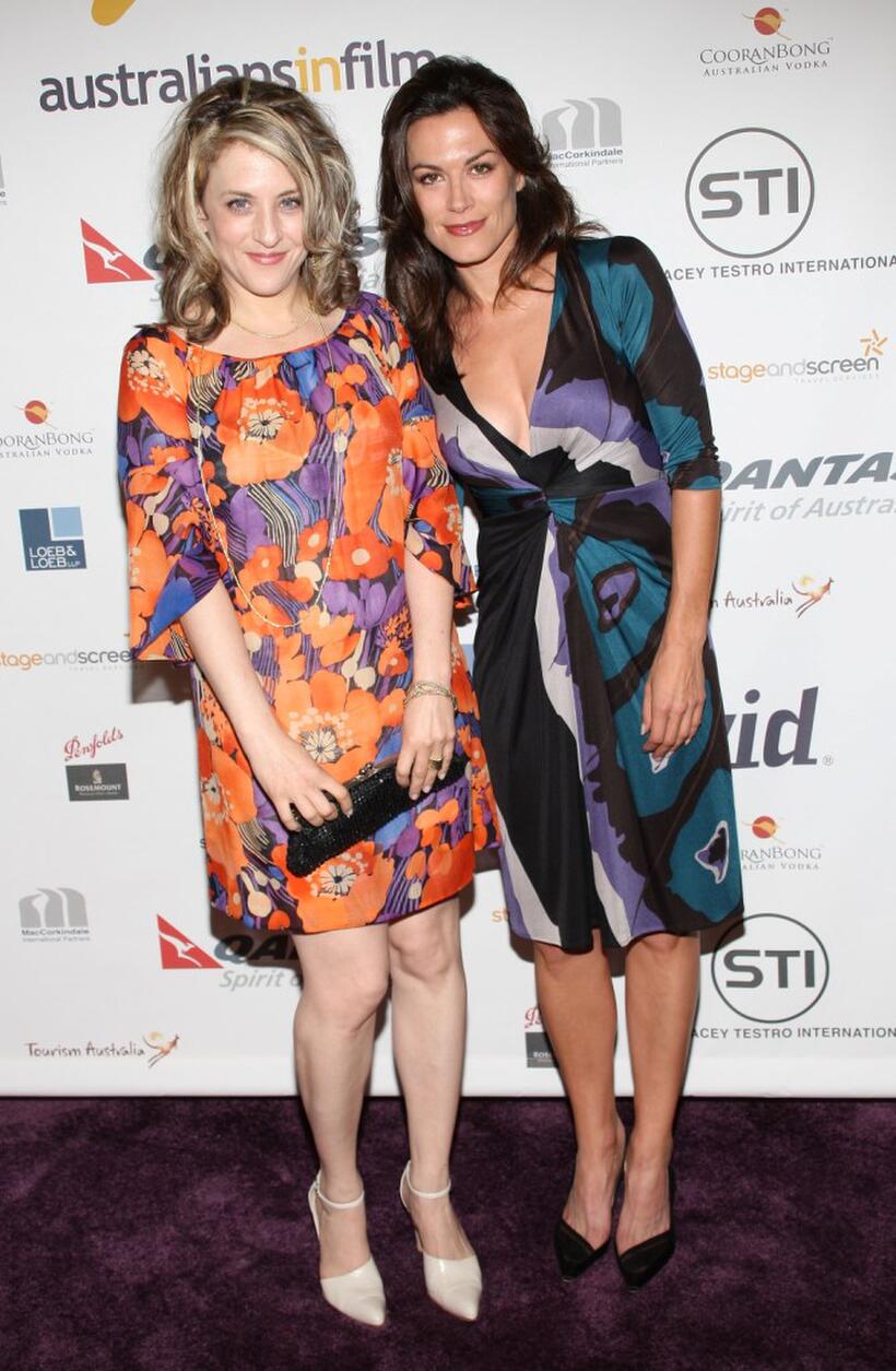 Bitty Schram and Laura McLauchlin at the Australians In Film 2008 "Breakthrough Awards."