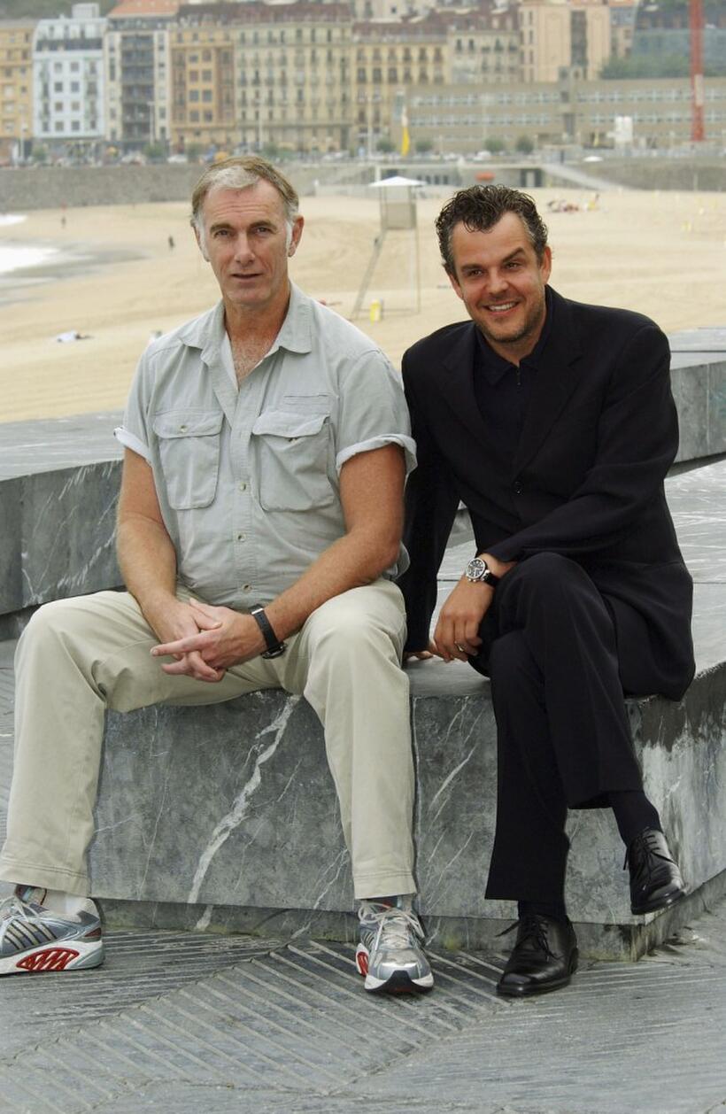 John Sayles and Danny Huston at the Photocall for their movie "Silver City" on the seveth day of the 52nd San Sebastian International Film Festival.
