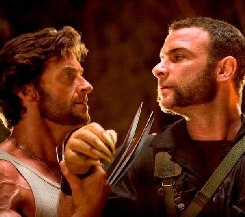 Hugh Jackman as Logan and Liev Schreiber as Victor Creed in "X-Men Origins: Wolverine."