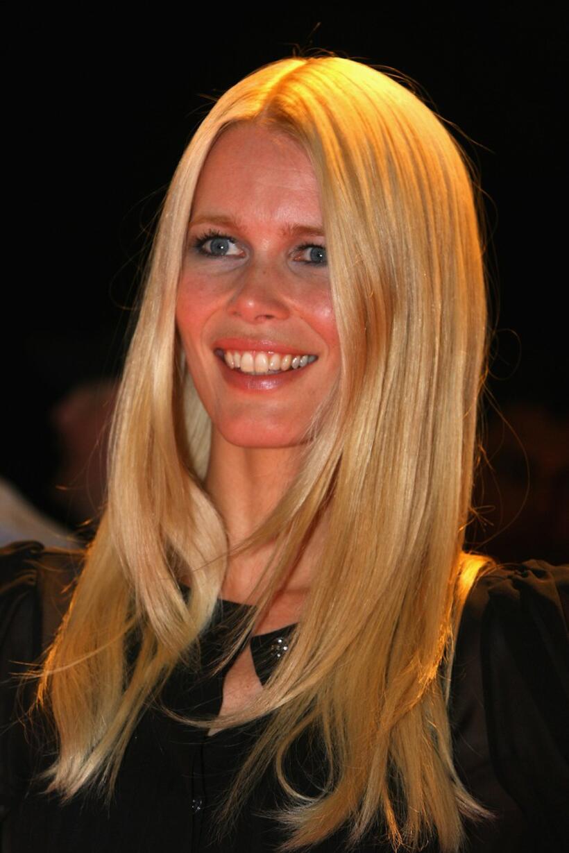 Claudia Schiffer at the Swarovski Fashion Rocks concert.