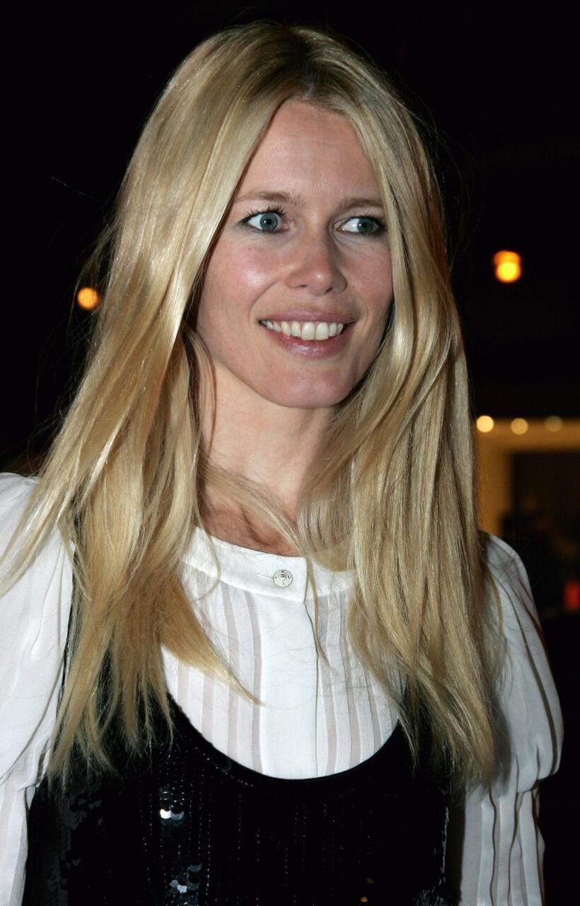 Claudia Schiffer at the Vogue Covers book launch.