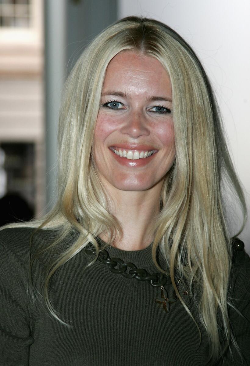 Claudia Schiffer at the Fashion Fringe show during the London Fashion Week 2007.