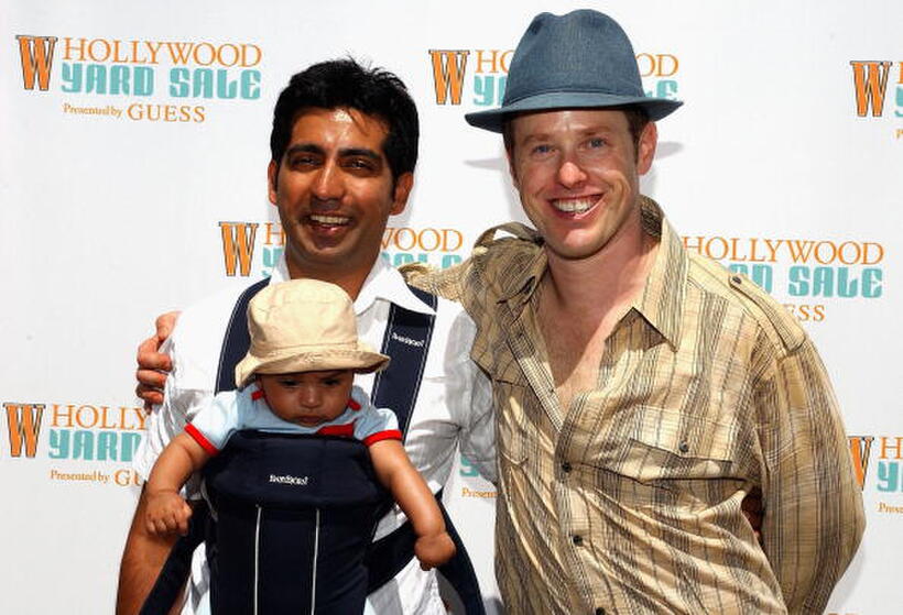 Ravi Kapoor and Raphael Sbarge at the W Hollywood Yard Sale Preview Brunch.