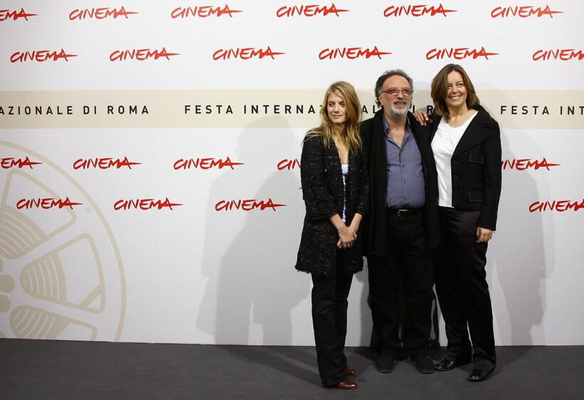Greta Scacchi, Alessandro Capone and Melanie Laurent at the photocall of "L'Amour Cache" at the second annual Film Festival.
