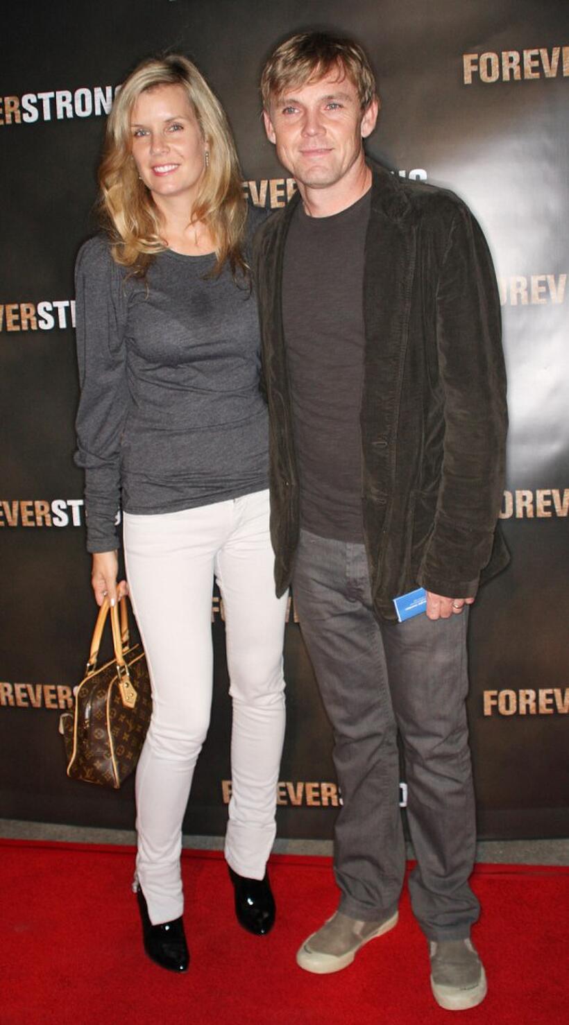 Andrea Bernard and Rick Schroder at the screening of "Forever Strong."