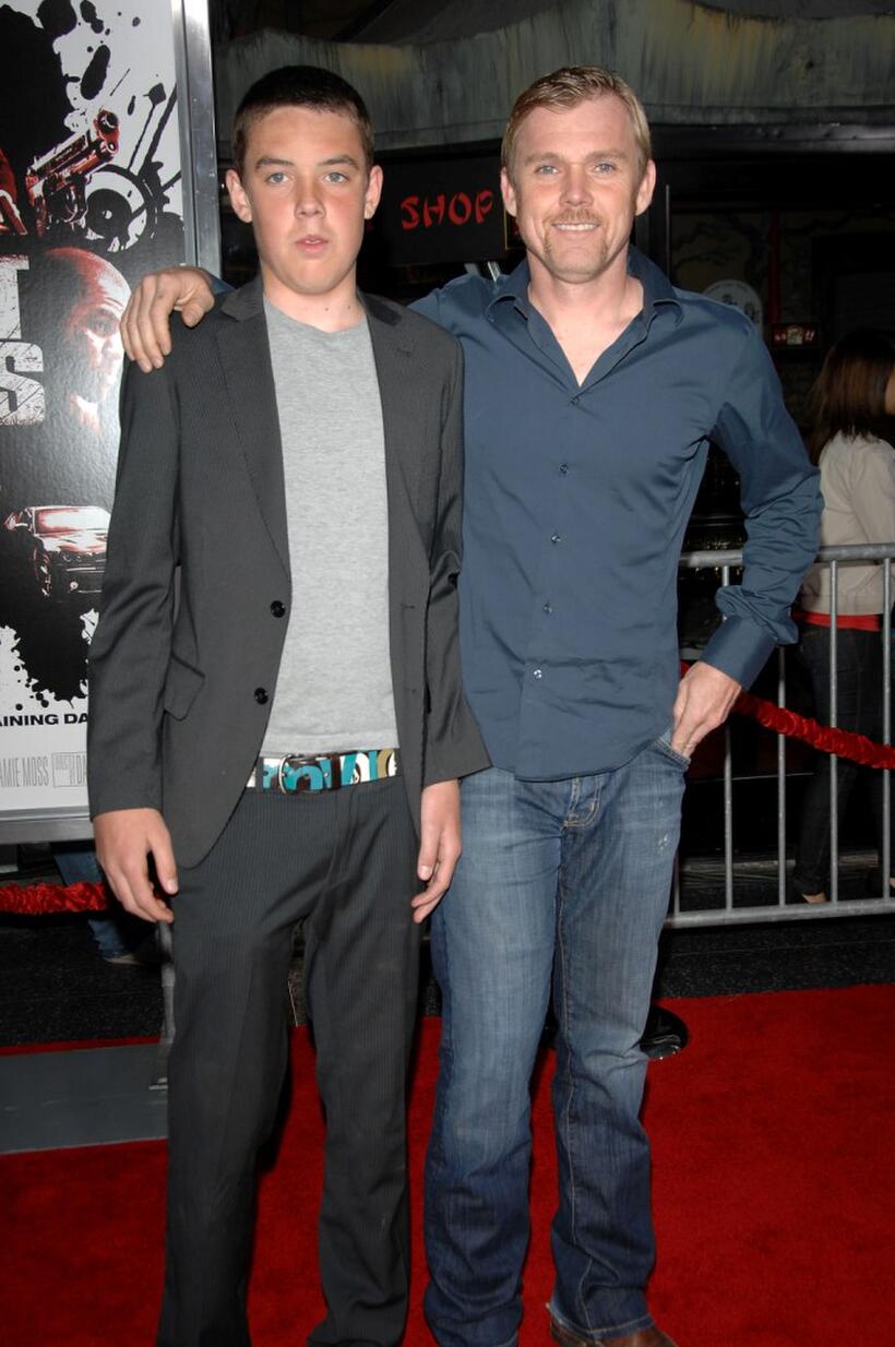 Holden and Rick Schroder at the premiere of "Street Kings."