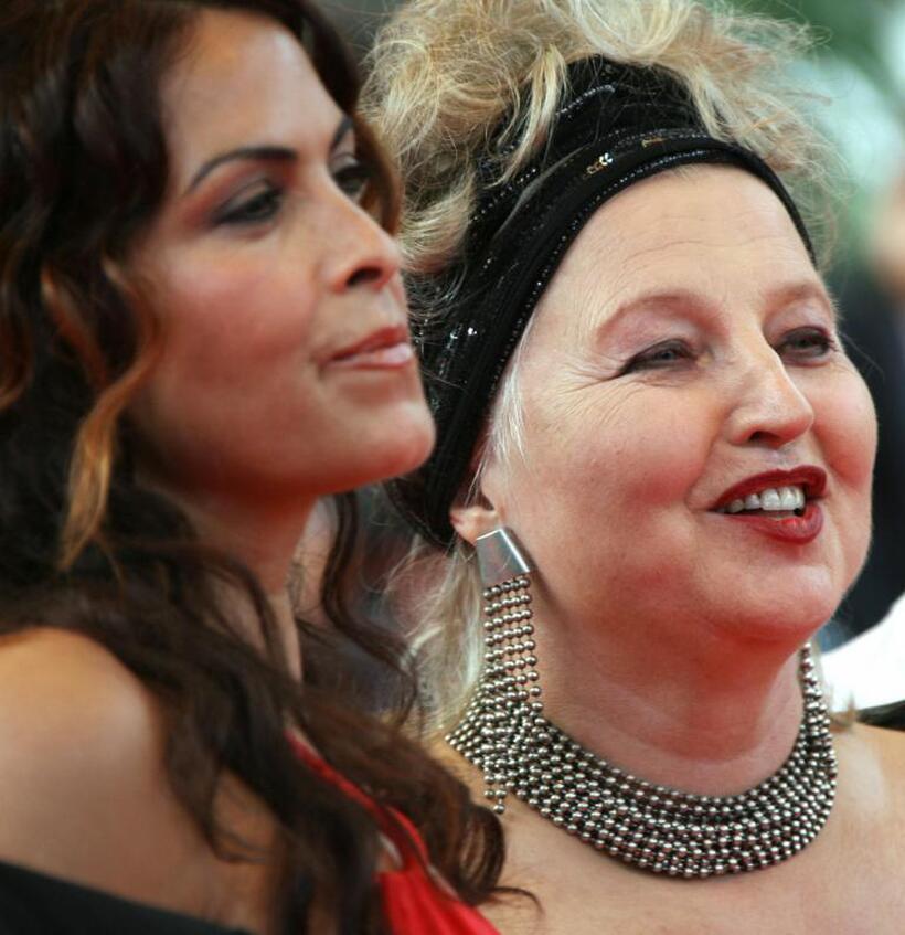 Hanna Schygulla and Nursel Kose at the screening of his film "Auf der Anderen Seite" at the 60th edition of the Cannes Film Festival.