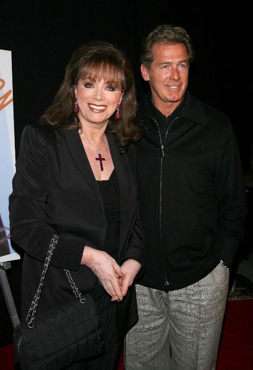 Jackie Collins and Jack Scalia at the launch party for Craig Ferguson's novel "Between The Bridge and the River."