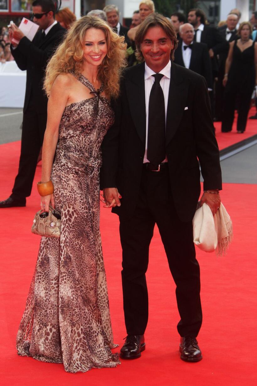 Yvonne Scio and Stefano Dammico at the 64th Annual Venice Film Festival.
