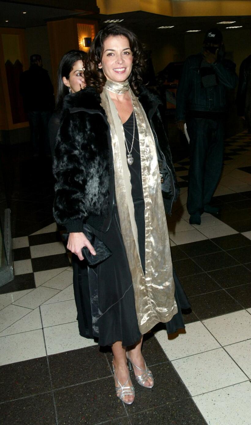 Annabella Sciorra at the world premiere of "Six Feet Under."