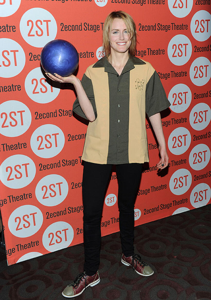 Taylor Schilling at the 23rd Annual Second Stage Theatre All-Star Bowling Classic in New York.