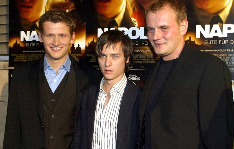 Director Dennis Gansel, Tom Schilling and Devid Striesow at the premiere of "Napola - Elite Fur Den Fuhrer."