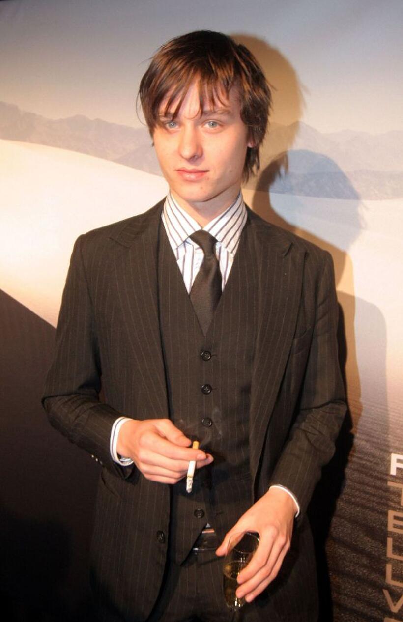 Tom Schilling at the opening of the new Porsche Design Store.