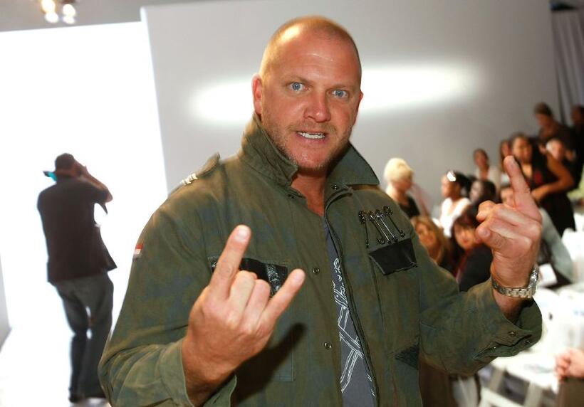 Brian Scannell at the Mercedes-Benz Fashion Week.