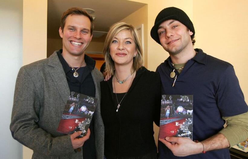 Travis Schuldt, Dina Rosenmeier and Jonathan Sadowski at the 2007 World Talent Style lounge.