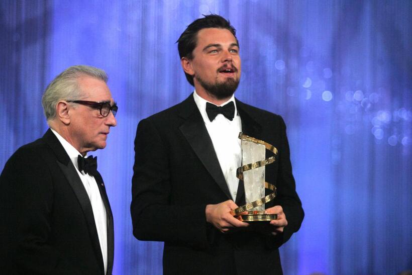 Martin Scorsese and Leonardo Di Caprio at the 7th Marrakesh film festival.