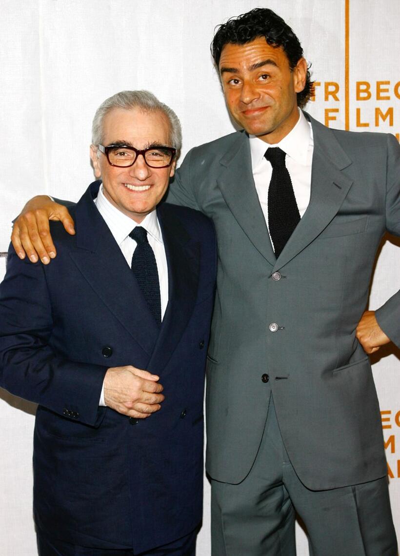 Martin Scorsese and Vincenzo Amato at the premiere of "Golden Door".