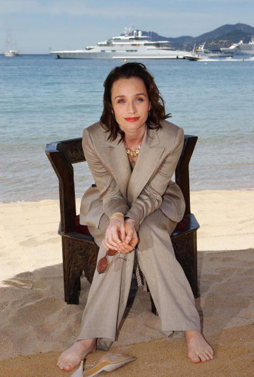 Kristin Scott Thomas at the 56th Cannes Film Festival in Cannes, France.